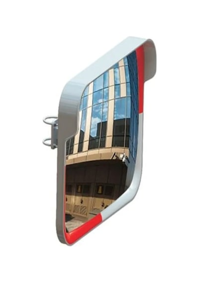Bombeli Güvenlik Aynası Otopark Aynası Akrilik Trafik Aynası Ankara 40x60 Cm Ve 2m Ayna Direği