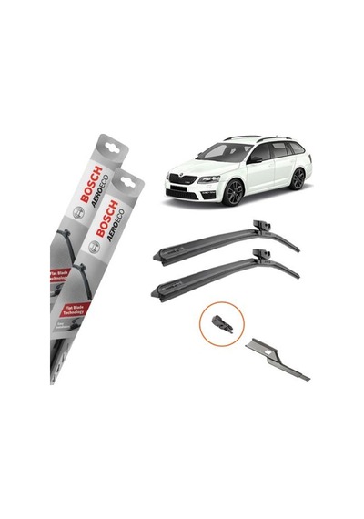 Skoda Octavia Combi Muz Silecek Takımı Ön Bosch Aeroeco 2013-202