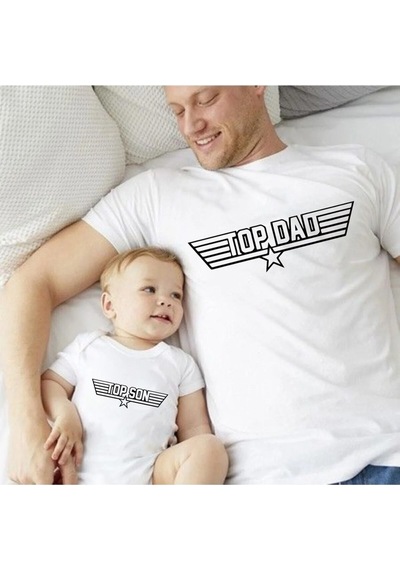 Baba Oğul Top Dad Gun Son Zıbın Tshirt
