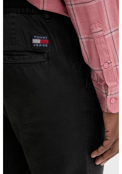 Tommy Hilfiger Tjm Isaac Lıght Cotton Pants Erkek Siyah Pantolon - Dm0dm21705