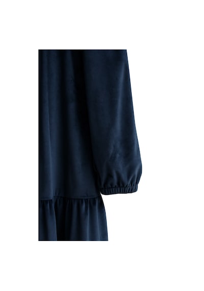 Angel&co. Girls Clothing Kadife Kız Çocuk Midi Elbise Lacivert - 797603697 Lacivert