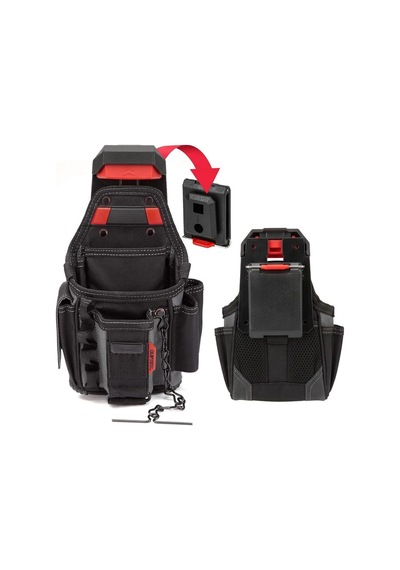 Workpro Wp281079 Smart Clip Bel Tipi Alet Çantası Hızlı Tak-çıkar Kemer Klipsi + Çanta Bağlantı Adap