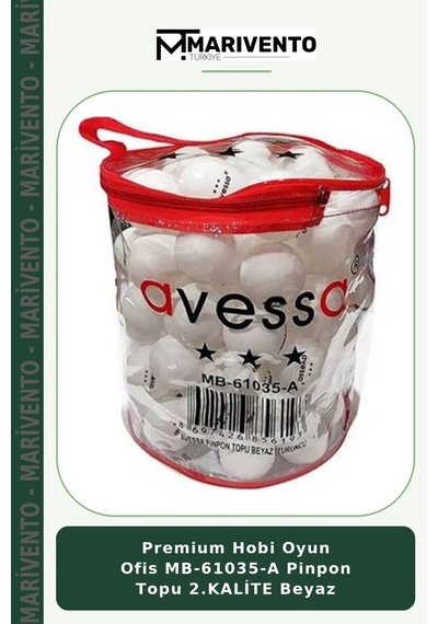 Premium Hobi Oyun Ofis Mb-61035-a Pinpon Topu 2.kalite Beyaz