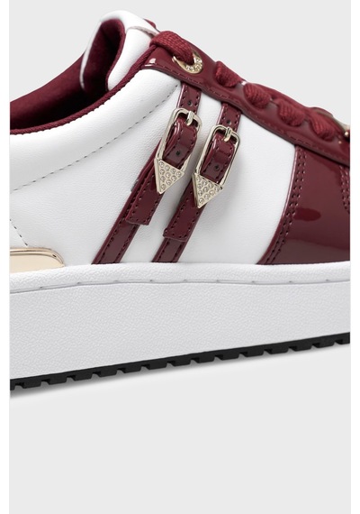 Guess Maggnet Logolu Sneaker Ayakkabı Flfmagele12 Kadın Ayakkabı Flfmag Ele12 Wıne Bordo