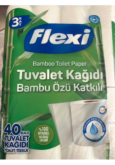 Flexi Bambu Özü Katkılı 40 Ad Tuvalet Kağıdı