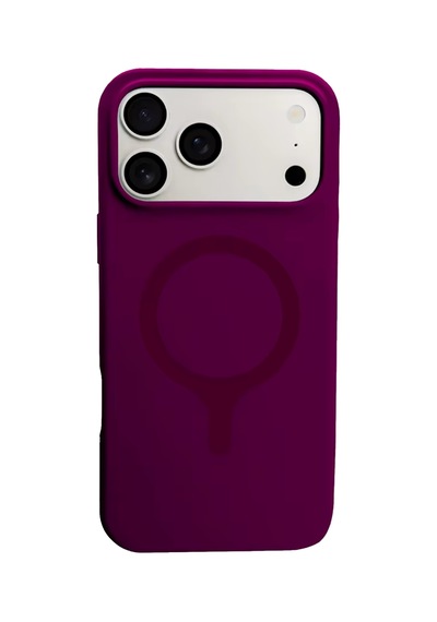 Joko Apple Uyumlu  iPhone 18 Pro/17 Pro Z Silikon Magsafe Kapak - Bordo Standart