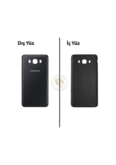 Samsung Galaxy J7 2016 J710 Siyah Renk Arka Kapak Arka Cam Batarya Kapağı Pil Kapağı Lazer Kesim Back Cover Galaxy J7 2016 Uyumlu