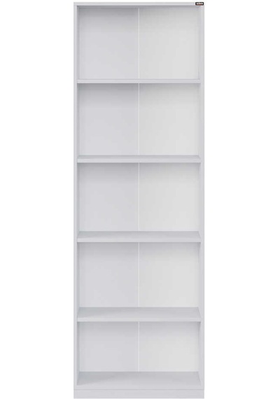 Modern 5 Raflı Kitaplık - Beyaz 64x182x26 Cm Beyaz