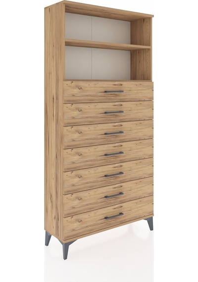 Arges Dolap 2 Raflı 7 Çekmeceli 88x30x182 Çam-çam Çam Arges Dolap 2 Raflı 7 Çekmeceli 88x30x182 Çam-çam Çam