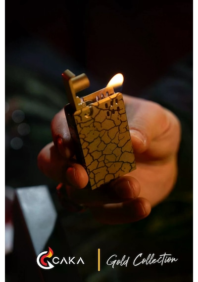 Caka Lighter Vega - S Collection Gold Benzinli Çakmak - Ckl-106