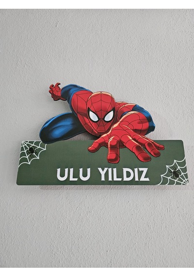 Spider Man Temalı Kişiye Özel Led Işıklı İsimlik