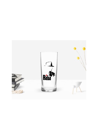 Bk Home Renkli Baskılı Godfather Baba Tasarımlı Rakı Bardağı-16