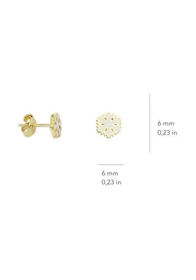 Goldkupe 14 Ayar Altın Kar Tanesi Küpe 1,01 Gr-883