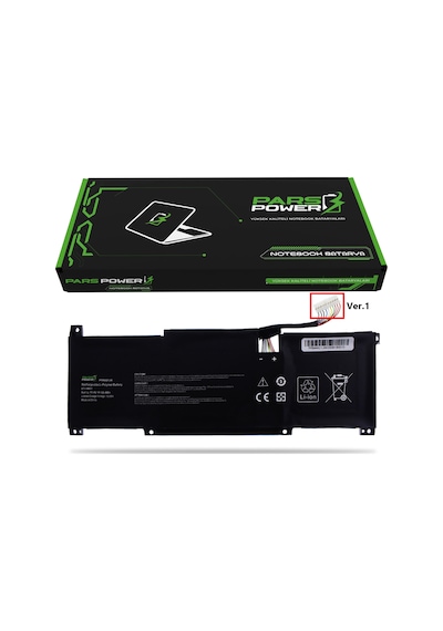 Msi Stealth 15m B12ue-034xtr Batarya - Pil Pars Power