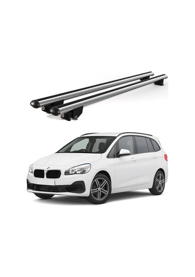 Kanca Bmw 2 Serisi 2014 Ve Sonrası Uyumlu Gri Kilitli Ara Atkı 120cm Port Bagaj Tavan Barı
