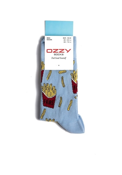 Ozzy Socks Fries Desenli Çorap Çok Renkli