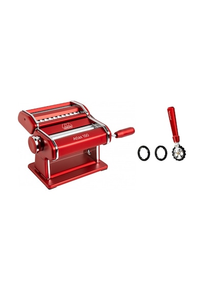 Marcato Atlas 150 Kırmızı Makarna Makinesi + Pastawheel Kırmızı