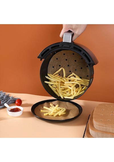 BUFFER® 100 Adet  Air Fryer Pişirme Kağıdı Tek Kullanımlık