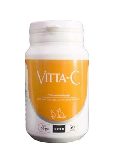 Vitta C Kedi Ve Köpekler Için C Vitamini 50 Tablet