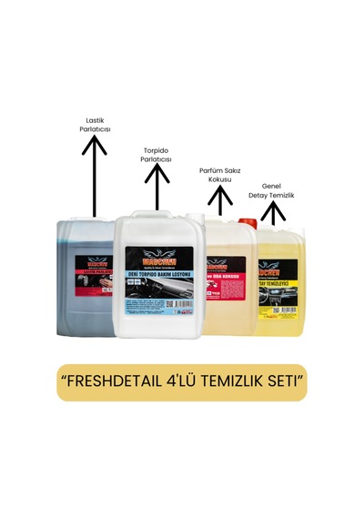 Freshdetail 4'lü Temizlik Seti