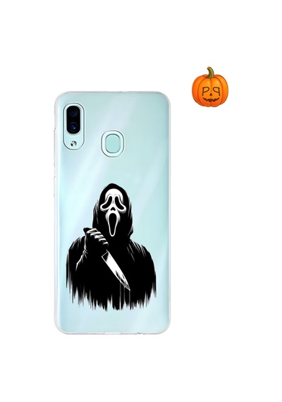 Dali Design Samsung Galaxy A30 Uyumlu Şeffaf Kılıf Horror 3 Tasarımlı