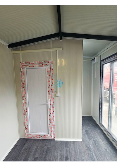 250 X 800 Teras Evim Tiny House Akustik Pvc Kaplama Kendinden Çatılı Kredi Kartına Vade Farksız Taksit Fabrikadan