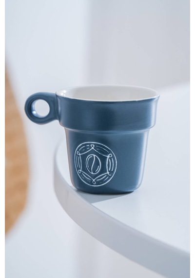 Acar Ruby Porselen Espresso Bardağı Lacivert - 90 Ml Lacivert