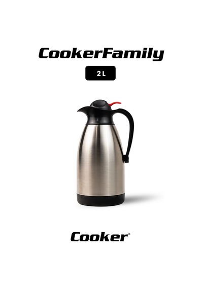 Cooker Classic 2 Litre Paslanmaz Çelik Termos Ckr2006 Gümüş