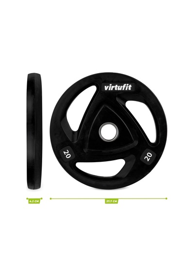 Tr Olimpik Kauçuk Halter Plakası 20 Kg 50 Mm