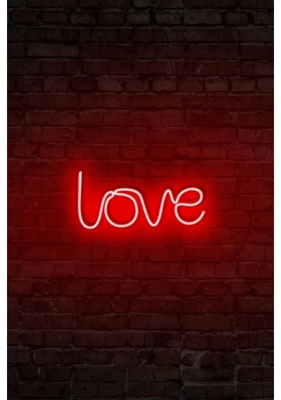 Love - Led Dekoratif Duvar Aydınlatması Neon Duvar Yazısı Sihirli Led Mesajlar
