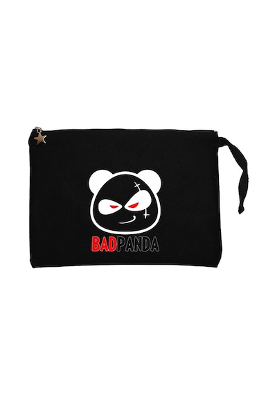 Baby Bad Panda Siyah Clutch Astarlı Cüzdan / El Çantası Siyah