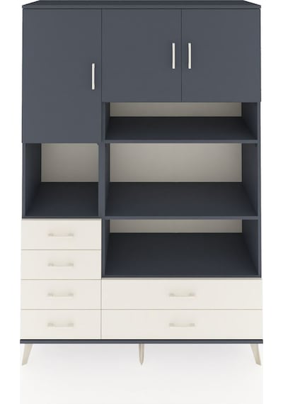 Hyperion Dolap 9 Raflı 6 Çekmeceli 3 Kapaklı 132x44x195 Antrasit-antrasit/aytaşı Antrasıt/aytası Hyperion Dolap 9 Raflı 6 Çekmeceli 3 Kapaklı 132x44x195 Antrasit-antrasit/aytaşı Antrasıt/aytası