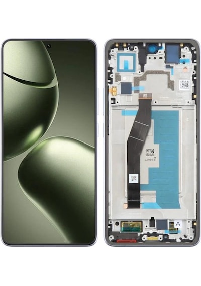 Xiaomi Mi 14t 2406apnfag Uyumlu Çıtalı Hk Lcd Ekran Dokunmatik Mavi
