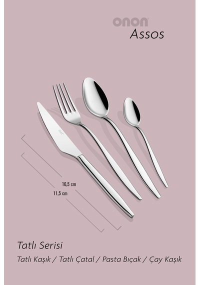 Onon Assos 4 Parça Tatlı Takım