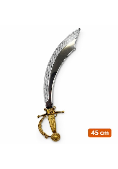 Parlak Metal Görünümlü Plastik Korsan Kılıcı 45 Cm 5691