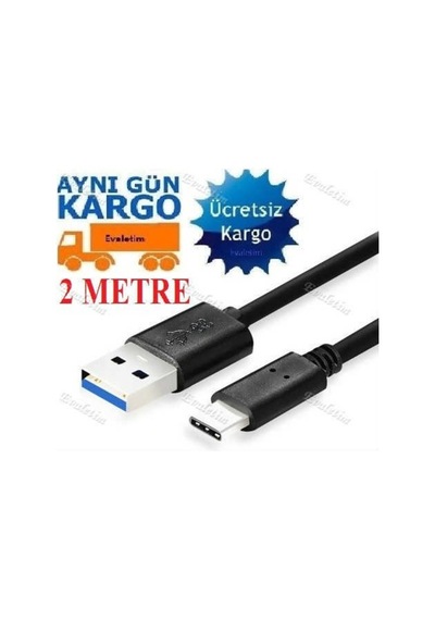Type-C Usb Kablo 3.1 5109P Veri Aktarım 2 Metre Şarj Kablosu 2M L