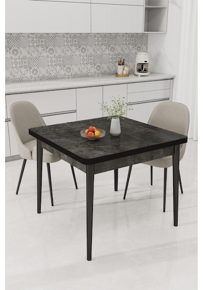 Renlife 70x70 Küçük Yemek Masası Metal Ayaklı Kompakt Mutfak Masası 2 Kişilik Minimal Masa Aris Gri Aris Siyah Renlife 70x70 Küçük Yemek Masası Metal Ayaklı Kompakt Mutfak Masası 2 Kişilik Minimal Masa Aris Gri Aris Siyah