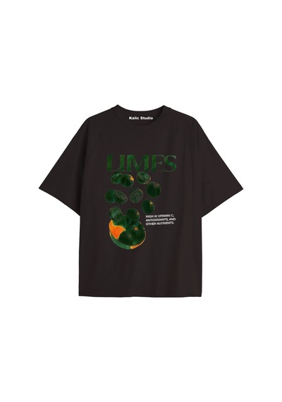 Kalic Studio Y2k Vintage Pickles Baskılı Siyah T-shirt Kod 238 Siyah-238