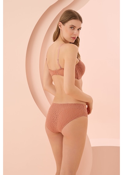 Loya Kadın Kahverengi Nirvana Desteksiz Straplez Tek Sütyen Kahverengi