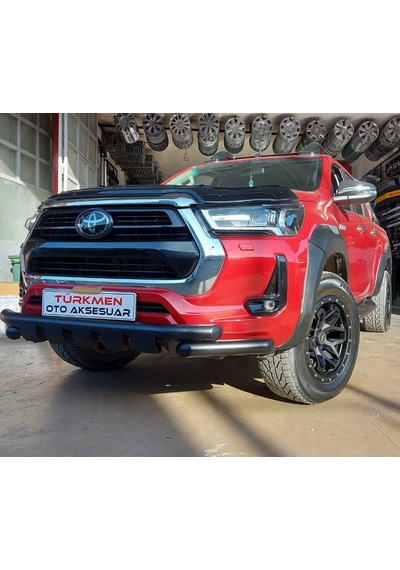 Türkmen Toyota Uyumlu Hilux 2021 Sonrası Siyah Ön Koruma Glocity Model