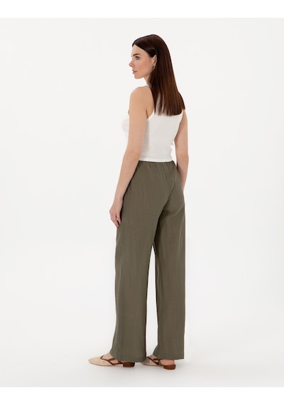 Pierre Cardin Kadın Haki Pantolon Kanvas-chino 50306511-vr027 Haki