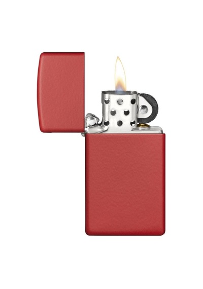 Ehediye Zippo Çakmak Slim Red Matte 1633-045526