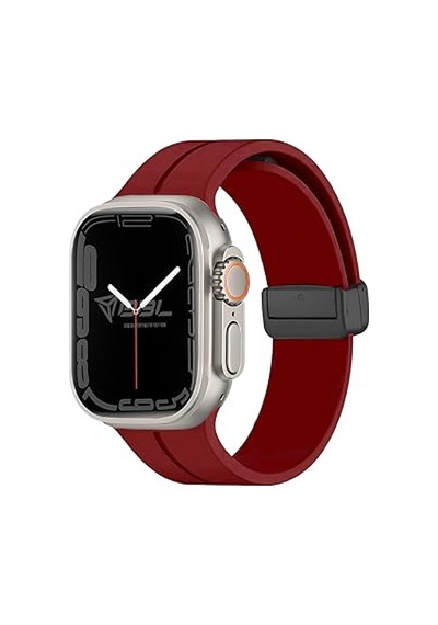 Ayrex Apple Watch Series Se/11/10/9/8/7/6/5/4/3 İle Uyumlu Silikon Kordon Bbl84