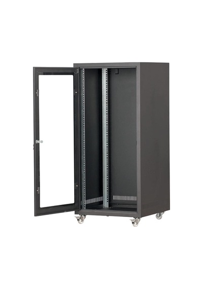 Setrack 19" 42U 600x800 Camlı Tekerlekli Rack Kabinet