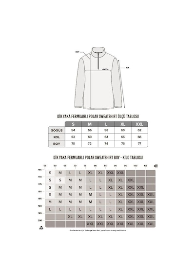 Tudors Unisex Standart Fit Rahat Kesim Tüylenme Yapmayan Soğuk Geçirmez Siyah Dik Yaka Polar Sweatshirt-30131 Siyah