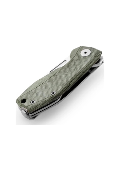 Lionsteel Nano Green Canvas Kamp Çakı Gümüş - Yeşil