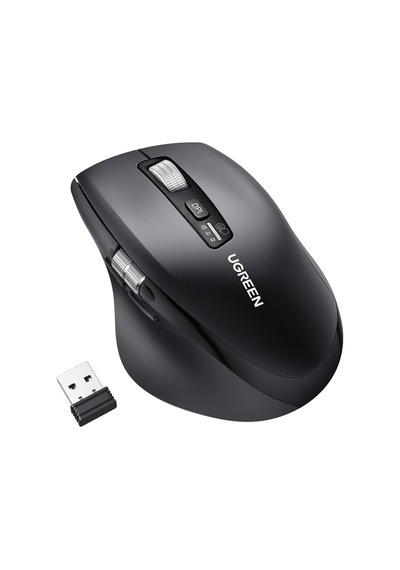 Ergonomik 5000 Dpı Sessiz Kablosuz Wireless Mouse, Siyah, 45792