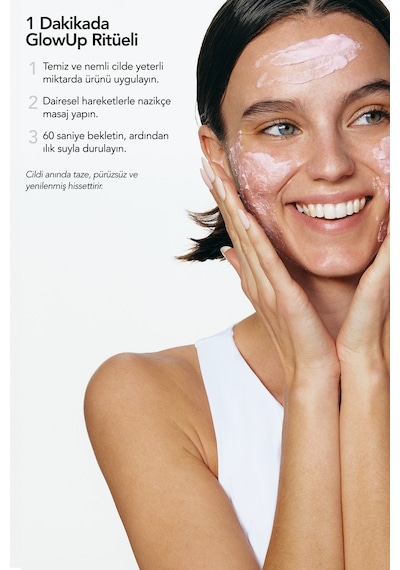 Raspberry Glowup Instant Lushglow Vegan Exfoliator Cildi Derinlemesine Arındıran & Işıltı Kazandıran Vegan Peeling 100 ML