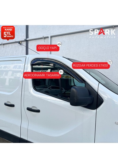 Renault Trafic 2014-2019 Yıl Aralığı Uyumlu Cam Rüzgarlığı 2 Parça