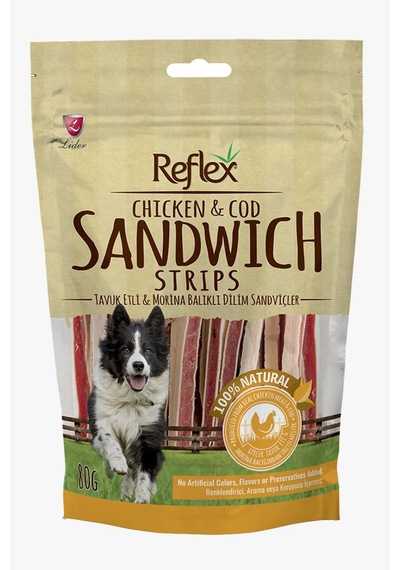 Reflex Köpek Ödül Maması 2 Lezzet 2x80gr Strıps-cubes